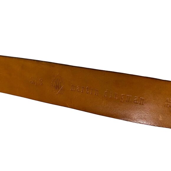 Martin Dingman Italian Leather Belt Lot of 2 Size 36 Business Career Office Wear - Picture 11 of 15